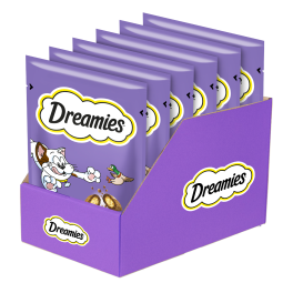 DREAMIES Chrupiące przysmaki dla kota o smaku kaczki 6x60 g