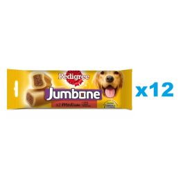 PEDIGREE Jumbone przysmak o aromacie wołowiny i drobiu dla psów średnich ras 12x180 g