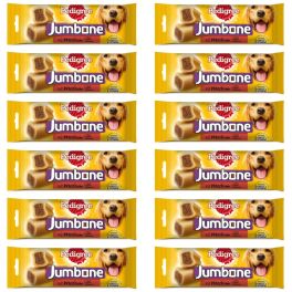 PEDIGREE Jumbone przysmak o aromacie wołowiny i drobiu dla psów średnich ras 12x180 g
