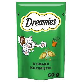 DREAMIES Chrupiące przysmaki dla kota o smaku kocimiętki 60 g