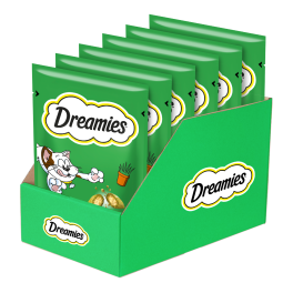 DREAMIES Chrupiące przysmaki dla kota o smaku kocimiętki 6x60 g