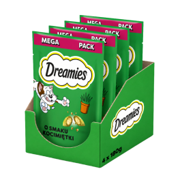 DREAMIES przysmaki dla kota smaczki z kocimiętką 4x180 g (720 g)