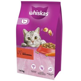 WHISKAS Adult 1,4 kg  sucha karma pełnoporcjowa dla dorosłych kotów z pyszną wołowiną