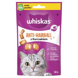 WHISKAS Anti-Hairball 50 g przysmaki odkłaczające dla dorosłych kotów