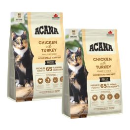 ACANA Homestead Harvest Cat 2x1,8 kg z kurczakiem i indykiem, dla dorosłych kotów