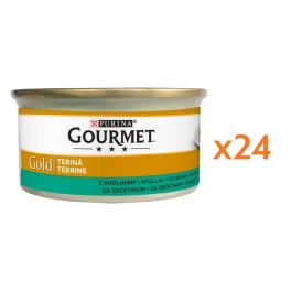 GOURMET Gold pasztet z królika dla kota 24x85 g