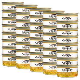 GOURMET Gold kawałki w sosie z kurczakiem i wątróbką dla kota 48x85 g