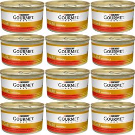 GOURMET Gold Casserole z wołowiną i kurczakiem w sosie 12x85 g