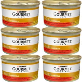 GOURMET Gold Casserole z wołowiną i kurczakiem w sosie 6x85 g
