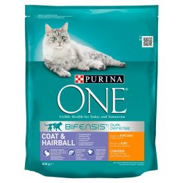 PURINA ONE COAT & HAIRBALL kurczak i pełne ziarna 800g
