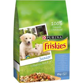FRISKIES Junior z kurczakiem, dodatkiem mleka i warzyw 8 kg