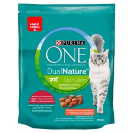 PURINA ONE Dual Nature Spirulina Sterilcat Wołowina dla kotów sterylizowanych 750 g