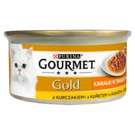 GOURMET Gold Sauce Delights z kurczakiem 85 g mokra karma dla kotów
