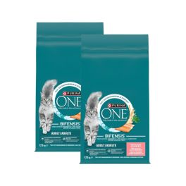 PURINA ONE Bifensis Adult Cat Salmon and Wheat 19,5kg (2x9,75 kg) łosoś i pszenica, sucha karma dla kotów