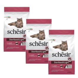 SCHESIR Original Sterilized and Light Szynka 3x1,5 kg karma sucha dla kota po sterylizacji i lekkostrawna