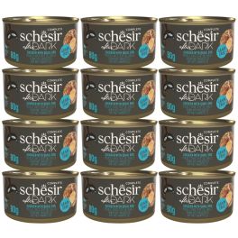SCHESIR After Dark Kurczak w bulionie z jajkami przepiórczymi 12x80 g karma mokra dla kotów