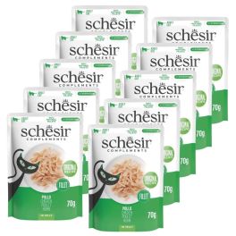 SCHESIR Complements Kurczak w galarecie saszetka 10x70 g karma mokra uzupełniająca dla kotów