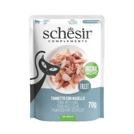 SCHESIR Complements Tuńczyk z morszczukiem w galarecie saszetka 70 g karma mokra uzupełniająca dla kotów