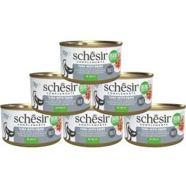 SCHESIR Complements Tuńczyk z kalmarami w galarecie 6x70 g karma mokra uzupełniająca dla kotów