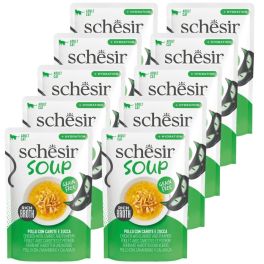 SCHESIR Soup Kurczak z dynią 10x40 g uzupełniająca zupa dla kotów
