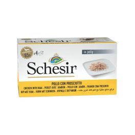 SCHESIR Kurczak z szynką w galarecie 4x85 g karma mokra dla psów