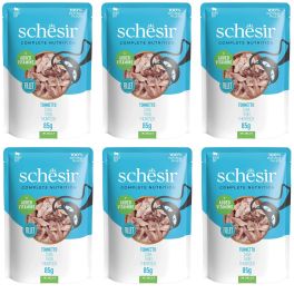SCHESIR Tuńczyk w galarecie dla kotów 6x85 g