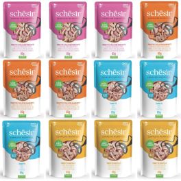 SCHESIR Zestaw dla Kota Mix 4 Smaków 12x85g