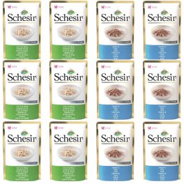 SCHESIR Zestaw dla Kota Mix Smaków 12x85g (Kurczak + Tuńczyk)