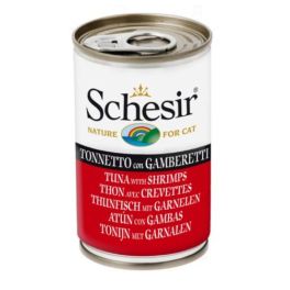 SCHESIR Tuńczyk z krewetkami karma dla kota 140 g