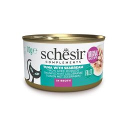 SCHESIR Tuńczyk z doradą w bulionie dla kotów 70 g