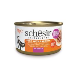 SCHESIR Tuńczyk z marchewką w bulionie dla kotów 70 g