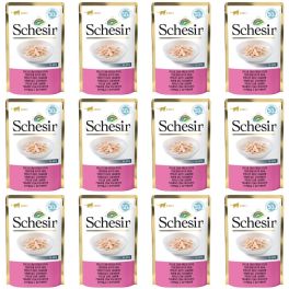 SCHESIR Kurczak z szynką karma uzupełniająca dla kota 12x50 g