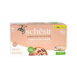 SCHESIR Tuńczyk z łososiem w galarecie 6x50 g karma mokra dla kotów
