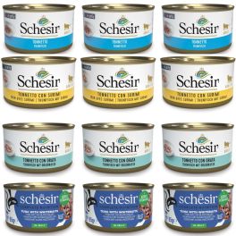 SCHESIR Zestaw rybna uczta w galaretce 12x85g (4 smaki)