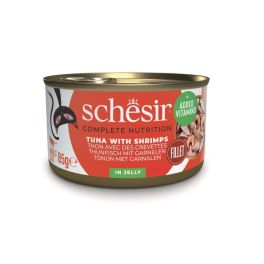 SCHESIR Tuńczyk z krewetkami w galaretce dla kotów 6x85 g