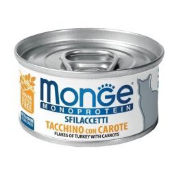 MONGE Monoprotein Cat Indyk z marchewką 80g