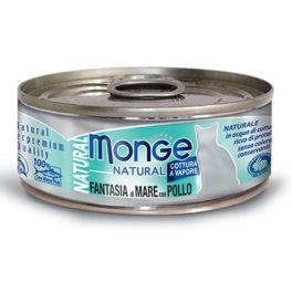 MONGE Natural Cat Karma dla kota Owoce morza i kurczak 80g