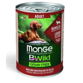 MONGE BWild grain free Karma dla psa z jagnięciną 400g