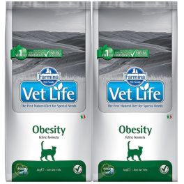 FARMINA Vet Life Cat Obesity 2x10 kg karma dla kotów z nadwagą