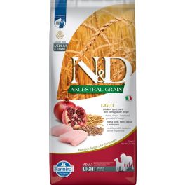 FARMINA N&D Ancestral Grain Chicken & Pomegranate Light Medium & Maxi 12 kg dla psów z nadwagą