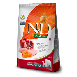 FARMINA N&D Pumpkin Chicken & Pomegranate Adult Medium & Maxi 2.5 kg sucha karma z kurczakiem dla dorosłych psów dużych i średnich ras