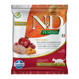 FARMINA N&D Pumpkin Neutered Quail&Pomegranate Adult Cat 50 g