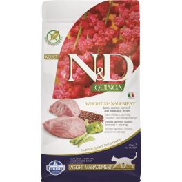 FARMINA N&D Cat Quinoa Weight Management lamb & broccoli 1,5 kg karma dla kota z tendencją do nadwagi