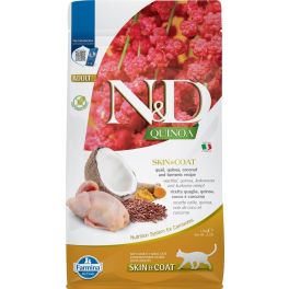 FARMINA N&D Cat Quinoa Adult skin & coat quail, coconut 1,5 kg karma dla kota z przepiórką