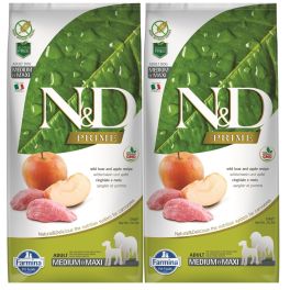 FARMINA N&D Prime Dog Adult Medium & Maxi Wild boar & apple 2x12 kg
