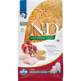 FARMINA N&D Ancestral  Grain Dog Puppy Medium Maxi chicken, oat 2,5 kg dla szczeniąt średnich i dużych ras