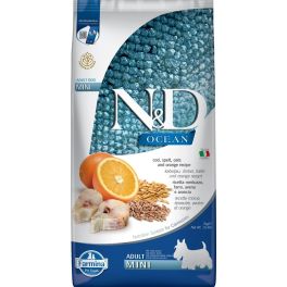 FARMINA N&D Ocean dog codfish, spelt, oats, orange Adult Mini 7 kg karma dla psów małych ras