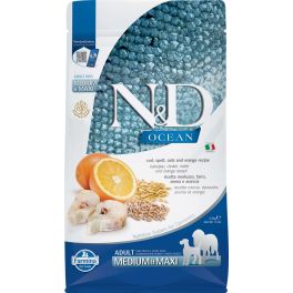 FARMINA N&D Ocean Dog adult Codfish, Oats, Spelt and Orange Medium and Maxi 2,5 kg