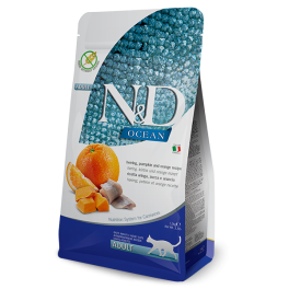 FARMINA N&D Ocean cat adult codfish, spelt, oats and orange 1,5 kg karma dla kota z dorszem