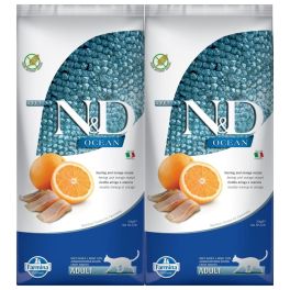 FARMINA N&D Ocean Cat Adult Herring & Orange sucha karma dla kotów ze śledziem i pomarańczą 2x10 kg
